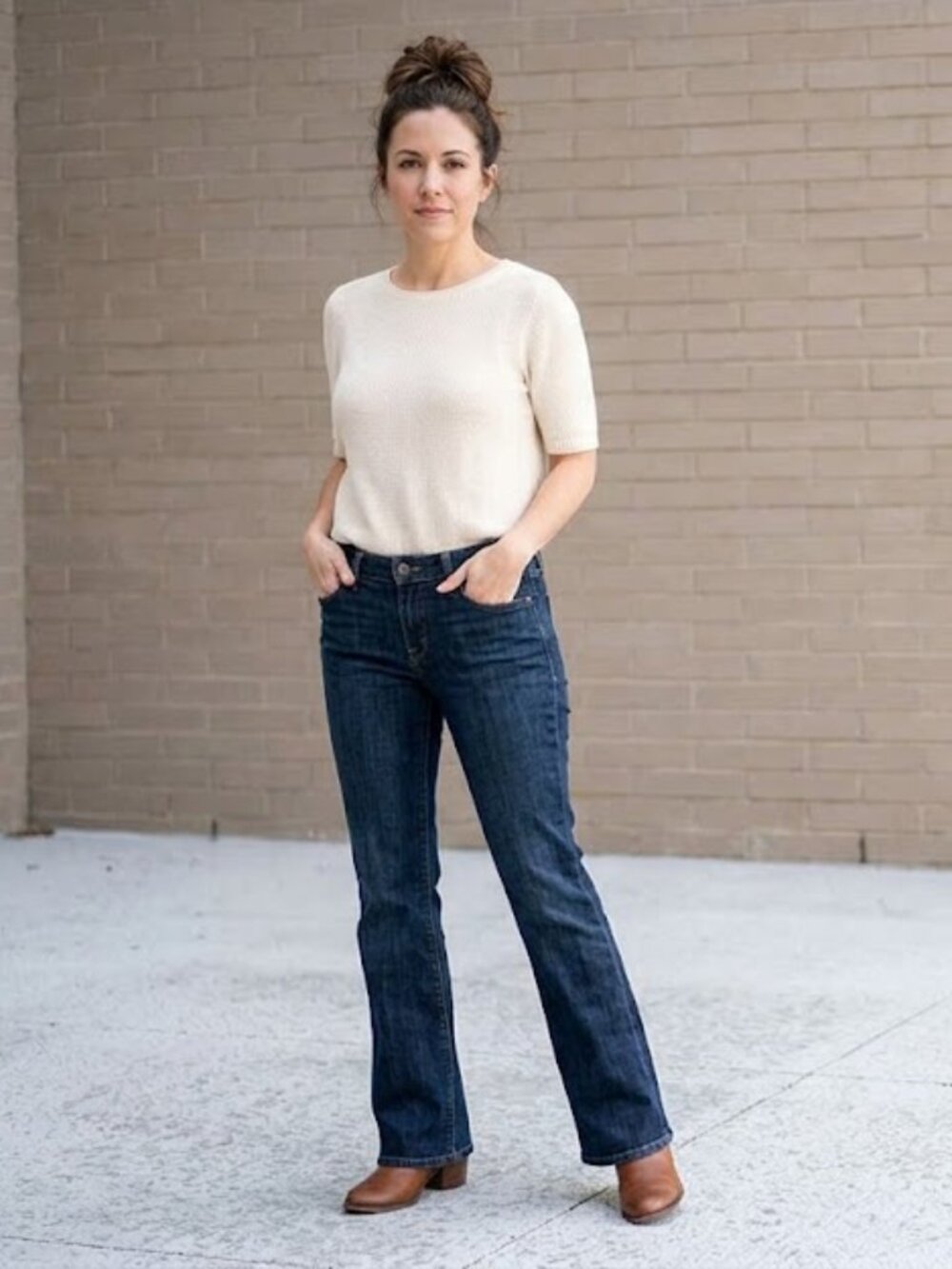 Banana Republic Dark Wash Flared Jeans | Petite Size 8P